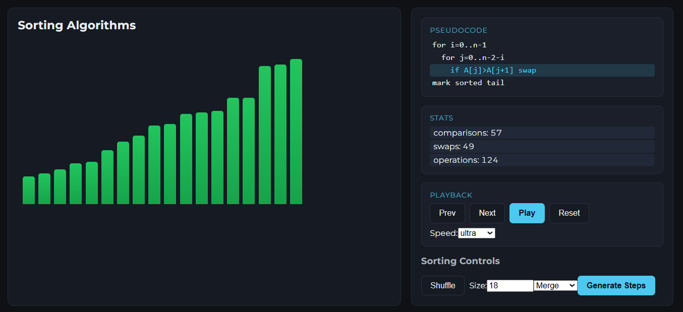 Data Structures & Algorithms Visualizer